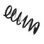 Image of Coil Spring (Rear) image for your 2014 Volvo S60  2.5l 5 cylinder Turbo 